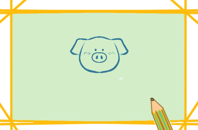 萌萌的卡通小豬<a href=http://www.inspiredelm.com/jianbihua/ target=_blank class=infotextkey>簡筆畫</a>圖片怎么畫