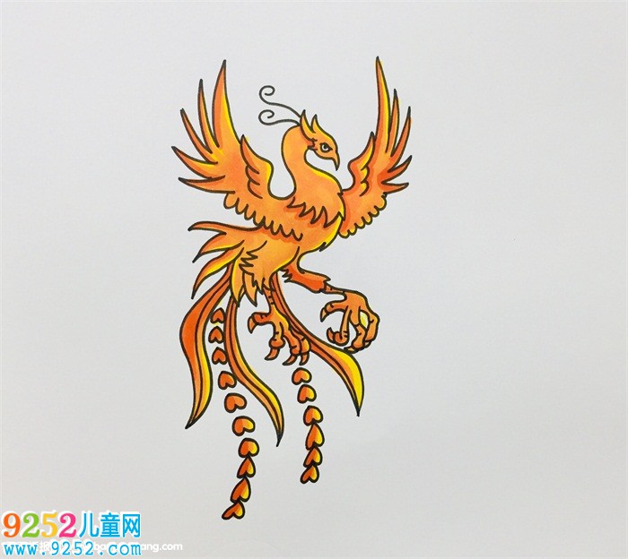 火鳳凰怎么畫