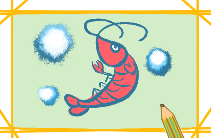紅色的河蝦上色<a href=http://www.inspiredelm.com/jianbihua/ target=_blank class=infotextkey>簡(jiǎn)筆畫(huà)</a>要怎么畫(huà)