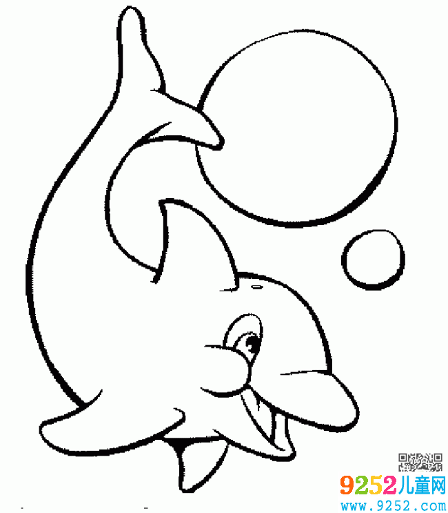 海豚動(dòng)物<a href=http://www.inspiredelm.com/jianbihua/ target=_blank class=infotextkey>簡(jiǎn)筆畫(huà)</a>圖片