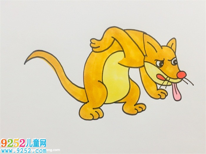 黃鼠狼怎么畫