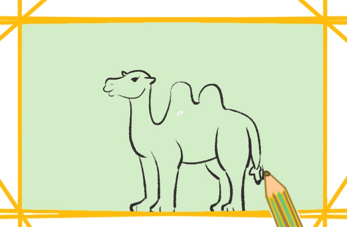 簡(jiǎn)單容易的駱駝上色<a href=http://www.inspiredelm.com/jianbihua/ target=_blank class=infotextkey>簡(jiǎn)筆畫</a>要怎么畫
