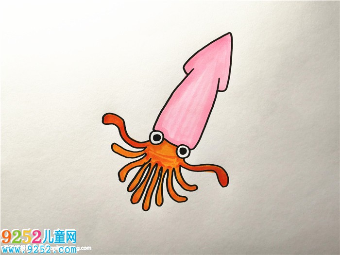 烏賊怎么畫簡(jiǎn)單又好看