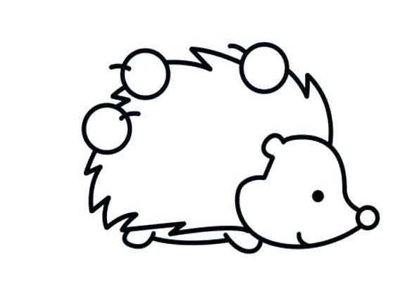 背果果的小刺猬兒童簡筆
