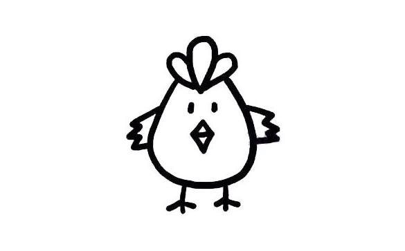 雞的簡(jiǎn)筆畫