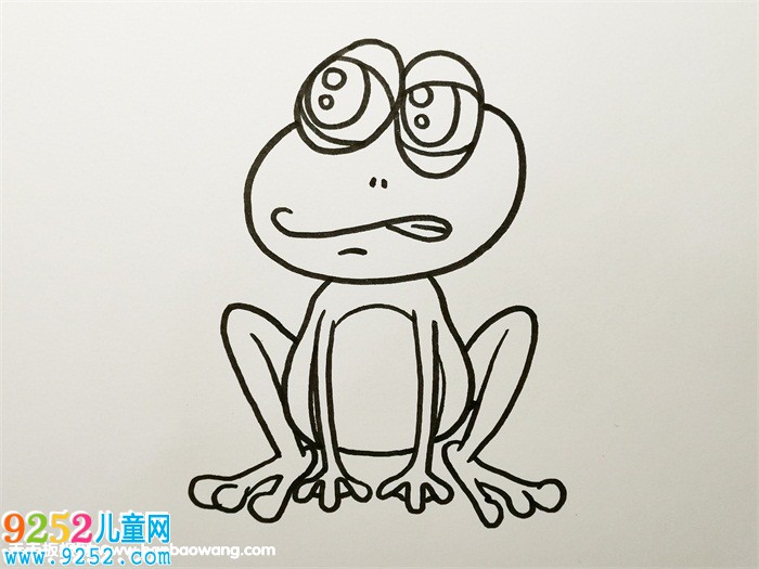 青蛙怎么畫一步一步教
