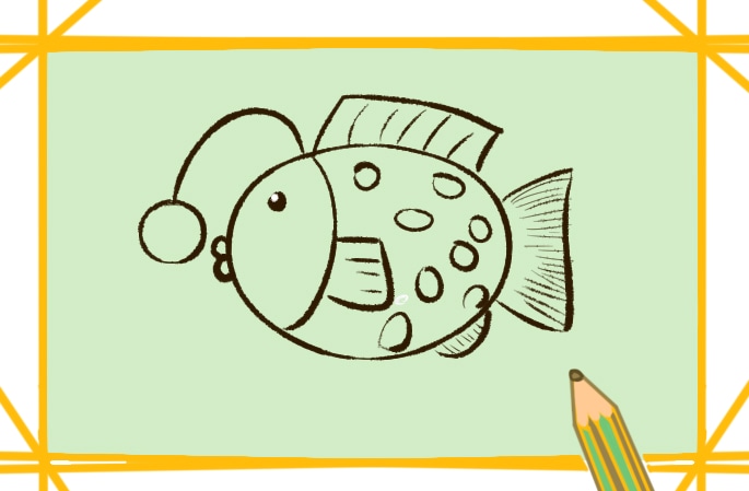 可愛好看的魚上色<a href=http://www.inspiredelm.com/jianbihua/ target=_blank class=infotextkey>簡筆畫</a>要怎么畫