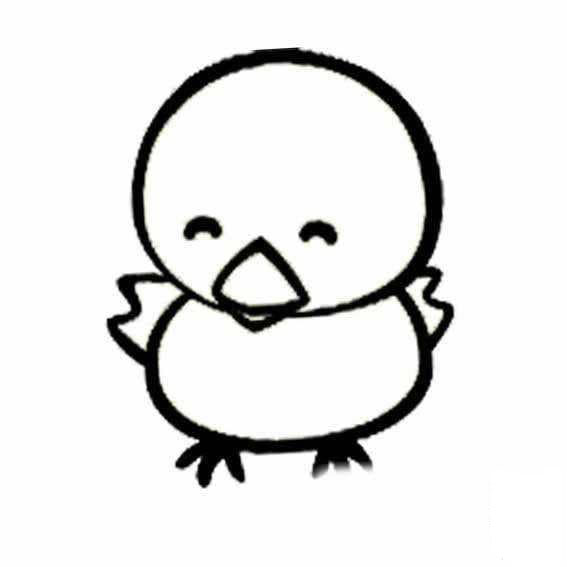 超萌可愛小雞<a href=http://www.inspiredelm.com/jianbihua/ target=_blank class=infotextkey>簡(jiǎn)筆畫</a>圖片_小雞兒童繪畫作品圖集