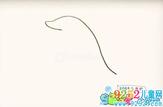 藍色海豚簡筆步驟