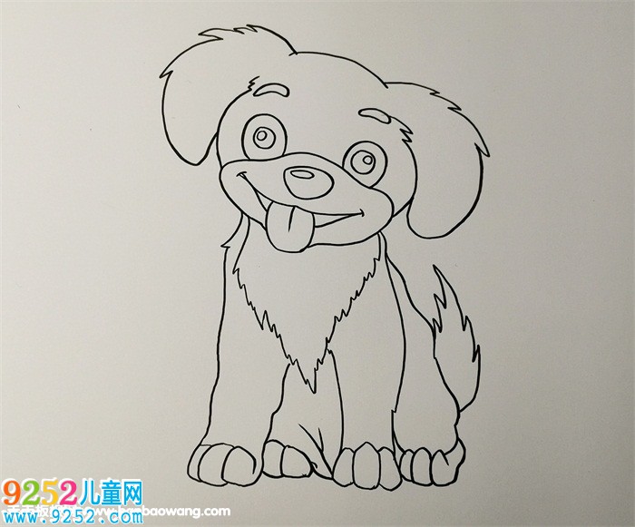 小狗<a href=http://www.inspiredelm.com/jianbihua/ target=_blank class=infotextkey>簡筆畫</a>步驟