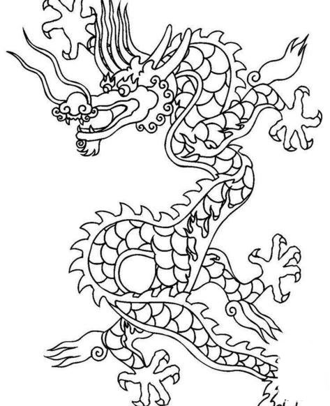 霸氣的龍<a href=http://www.inspiredelm.com/jianbihua/ target=_blank class=infotextkey>簡筆畫</a>圖片_龍兒童繪畫作品圖集