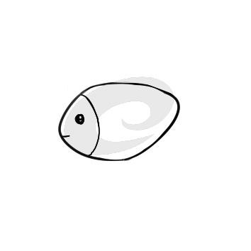 大河里的魚簡筆要怎么畫