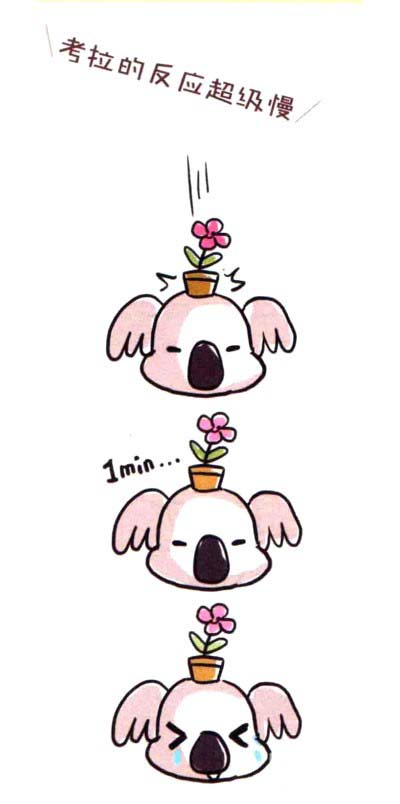 四步畫出可愛<a href=http://www.inspiredelm.com/jianbihua/ target=_blank class=infotextkey>簡筆畫</a> 慢吞吞的考拉