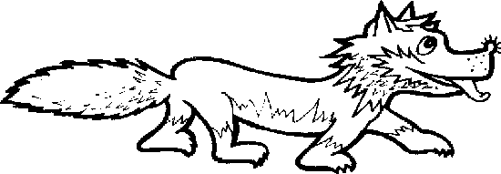動物狼簡筆