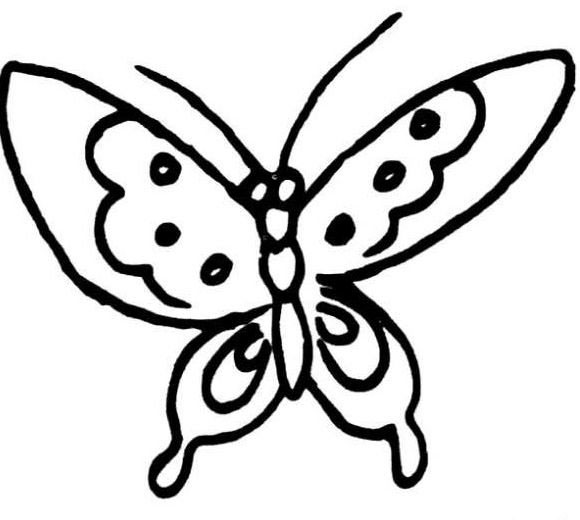 飛舞蝴蝶<a href=http://www.inspiredelm.com/jianbihua/ target=_blank class=infotextkey>簡(jiǎn)筆畫(huà)</a>圖片_蝴蝶兒童繪畫(huà)作品圖集