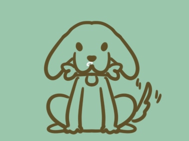 可愛(ài)的黃狗上色<a href=http://www.inspiredelm.com/jianbihua/ target=_blank class=infotextkey>簡(jiǎn)筆畫(huà)</a>要怎么畫(huà)