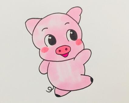 如何畫豬？