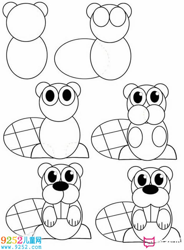 小松鼠<a href=http://www.inspiredelm.com/jianbihua/ target=_blank class=infotextkey>簡(jiǎn)筆畫(huà)</a>畫(huà)法