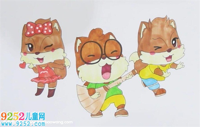 三只小松鼠<a href=http://www.inspiredelm.com/jianbihua/ target=_blank class=infotextkey>簡筆畫</a>