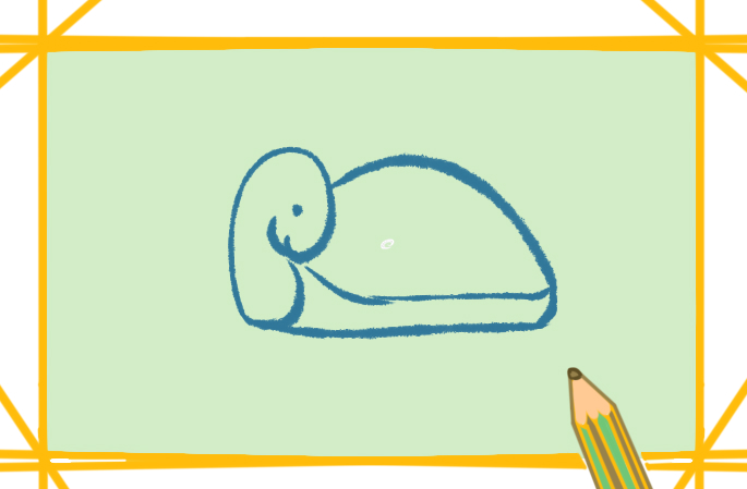 漂亮的烏龜上色<a href=http://www.inspiredelm.com/jianbihua/ target=_blank class=infotextkey>簡筆畫</a>要怎么畫