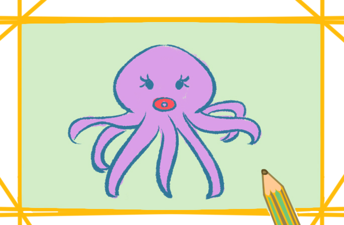 丑丑的章魚(yú)上色<a href=http://www.inspiredelm.com/jianbihua/ target=_blank class=infotextkey>簡(jiǎn)筆畫(huà)</a>要怎么畫(huà)