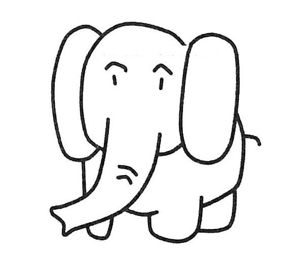 大象<a href=http://www.inspiredelm.com/jianbihua/ target=_blank class=infotextkey>簡(jiǎn)筆畫(huà)</a>圖片大全，可愛(ài)的大象<a href=http://www.inspiredelm.com/jianbihua/ target=_blank class=infotextkey>簡(jiǎn)筆畫(huà)</a>