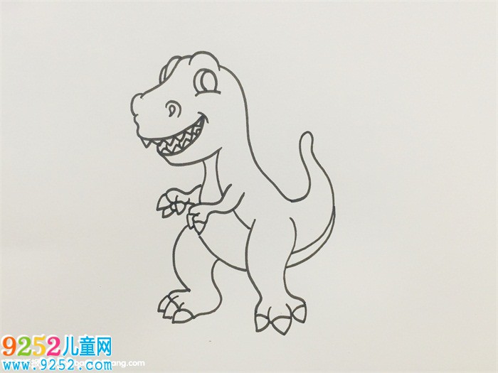 簡筆霸王龍畫法