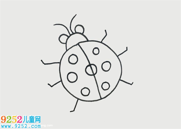 七星瓢蟲怎么畫