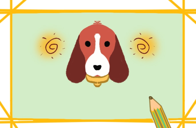 可愛的比格犬簡筆畫圖片一學(xué)就會