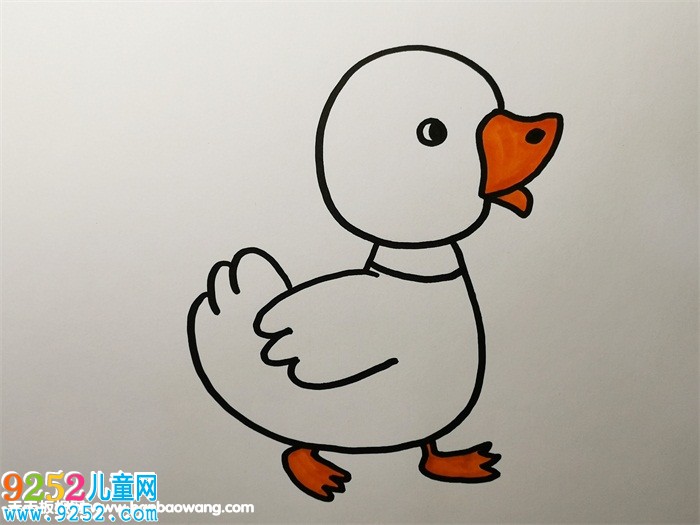 幼兒鴨子<a href=http://www.inspiredelm.com/jianbihua/ target=_blank class=infotextkey>簡筆畫</a>步驟