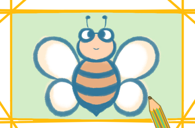容易畫的蜜蜂上色<a href=http://www.inspiredelm.com/jianbihua/ target=_blank class=infotextkey>簡(jiǎn)筆畫</a>要怎么畫