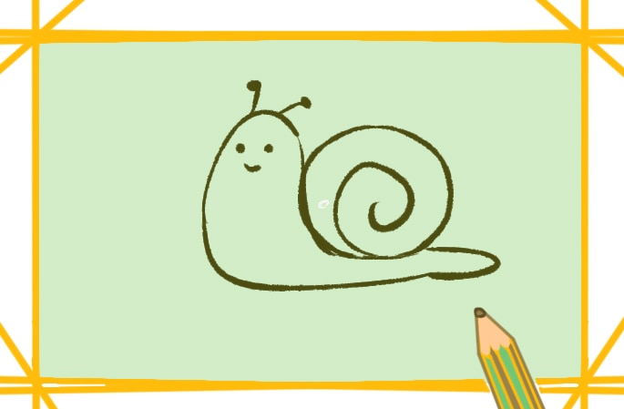 簡單的蝸牛<a href=http://www.inspiredelm.com/jianbihua/ target=_blank class=infotextkey>簡筆畫</a>圖片怎么畫