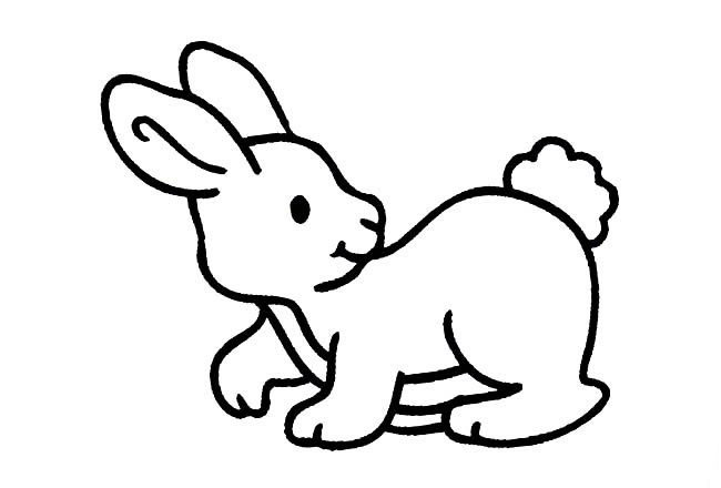 奔跑的小兔子<a href=http://www.inspiredelm.com/jianbihua/ target=_blank class=infotextkey>簡(jiǎn)筆畫(huà)</a>圖片_兔子兒童繪畫(huà)作品圖集