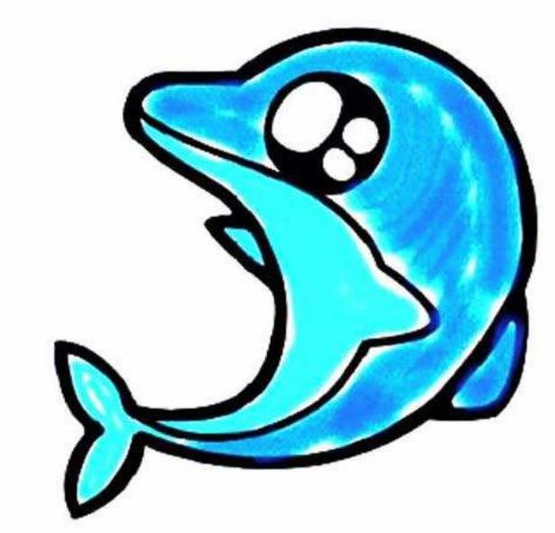 海豚動(dòng)物簡(jiǎn)筆畫圖片