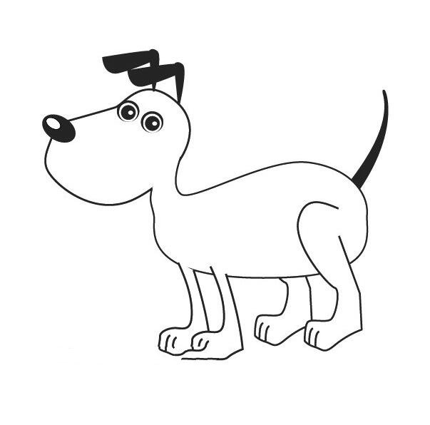 小狗簡(jiǎn)筆畫(huà)圖片大全，可愛(ài)的小狗怎么畫(huà)？