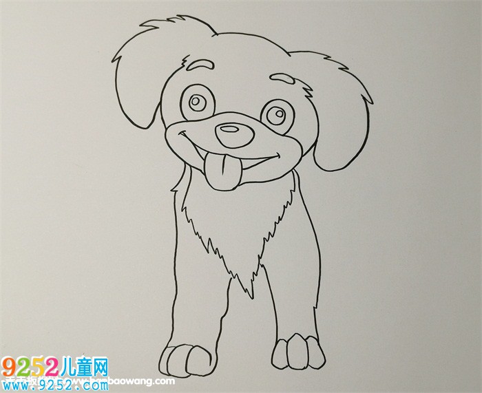 小狗<a href=http://www.inspiredelm.com/jianbihua/ target=_blank class=infotextkey>簡筆畫</a>步驟