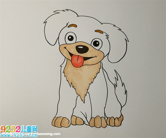 小狗<a href=http://www.inspiredelm.com/jianbihua/ target=_blank class=infotextkey>簡筆畫</a>步驟