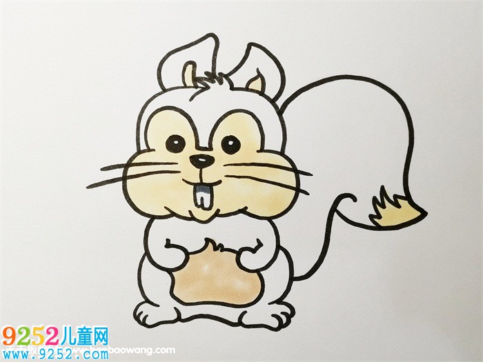 如何畫一只松鼠