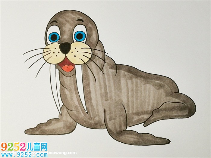 海獅<a href=http://www.inspiredelm.com/jianbihua/ target=_blank class=infotextkey>簡筆畫</a>步驟