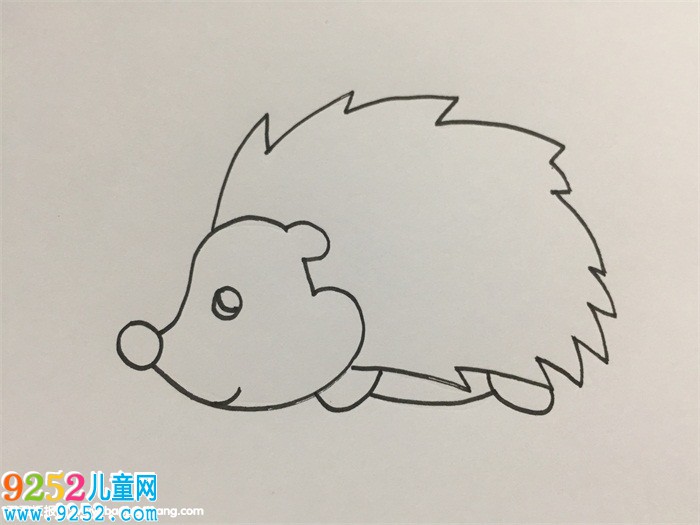 刺猬簡單畫法