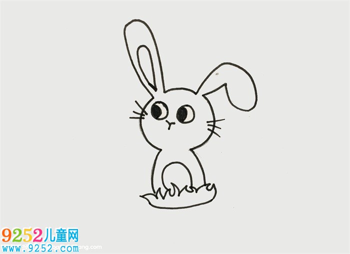 小白兔怎么畫簡單好看