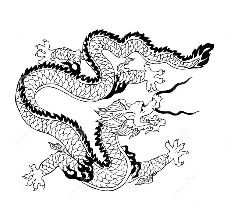 簡筆畫龍，龍的畫法