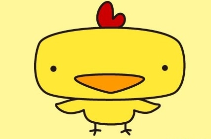 彩色的動物簡筆畫
