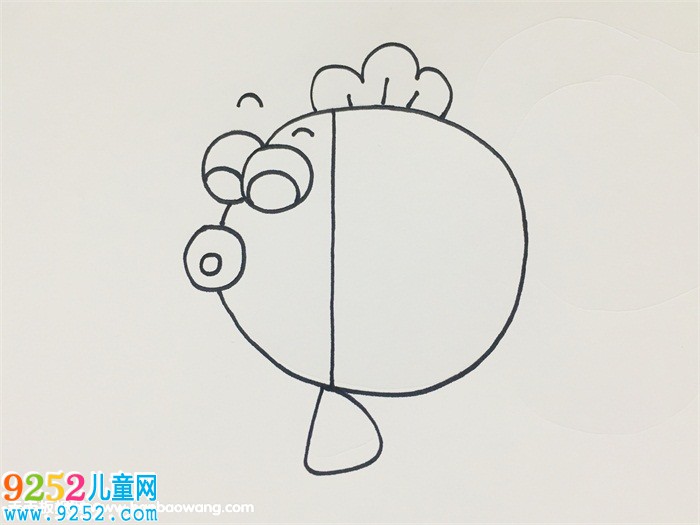 簡單漂亮的金魚怎么畫
