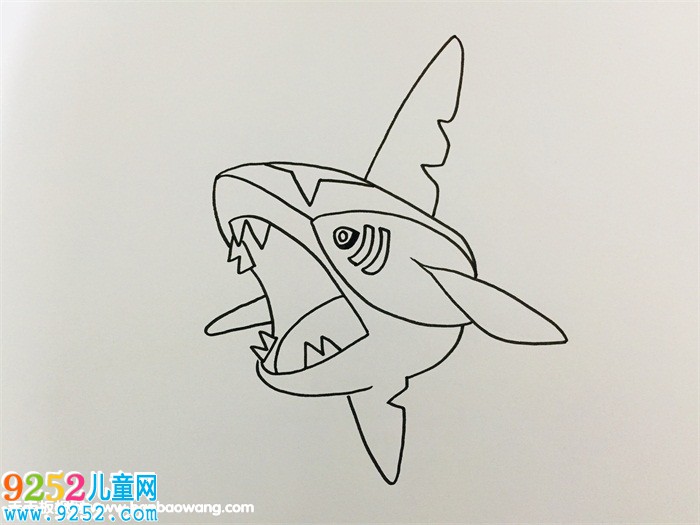 巨齒鯊怎么畫