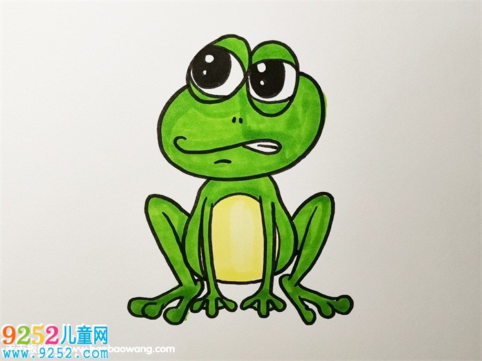 青蛙怎么畫一步一步教