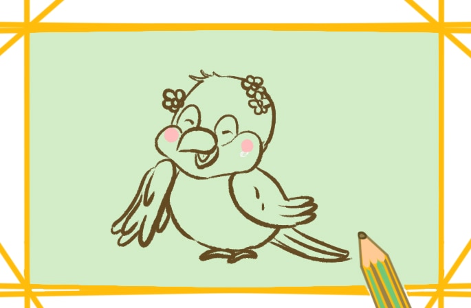 好看的黃鳥<a href=http://www.inspiredelm.com/jianbihua/ target=_blank class=infotextkey>簡筆畫</a>圖片怎么畫