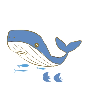 超簡(jiǎn)單的大鯨魚(yú)簡(jiǎn)筆畫(huà)步驟圖
