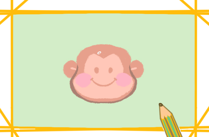 簡(jiǎn)單可愛的猴子上色<a href=http://www.inspiredelm.com/jianbihua/ target=_blank class=infotextkey>簡(jiǎn)筆畫</a>要怎么畫