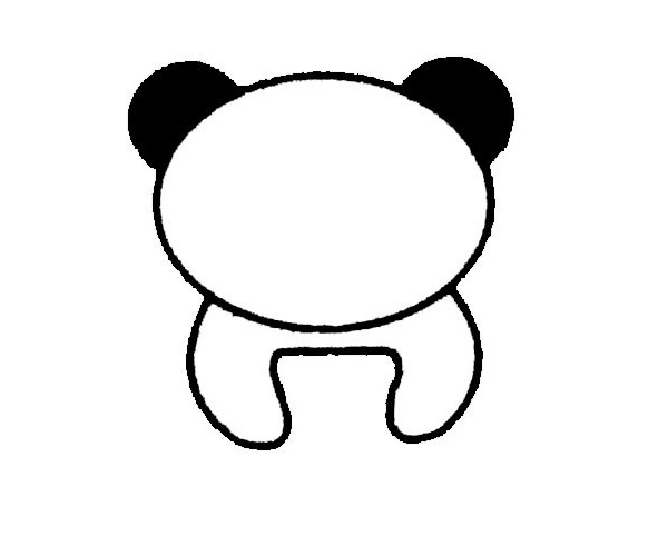熊貓兒童簡(jiǎn)筆步驟